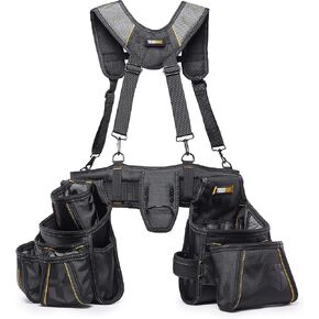 ToughBuilt - Pro Carpenter Suspension Rig with Pockets - Heavy Duty, Deluxe Premium Quality, Durable - Adjustable Size - (TB-302-6)