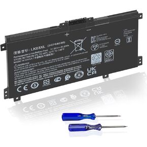 HP Envy X360 Battery LK03XL L09281-855 916814-855 HSTNN-LB7U Replacement for HP Envy X360 Convertible 15m-cn0xxx 15m-bp0xx 15-bq0xx 15m-cp0011dx 17-ae1xx 17-bw0xxx 17-ce0002ca 15-cr0037wm