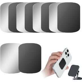 10 Pcs Adhesive Thin Metal Plates, Magnet for Phone Case Car Mount, Replacement Metal Plates Set, Magnet Phone Metal Plate for Magnetic Mount Magnet for Phone Case, Phone Magnet for Car