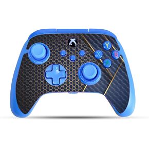Carbon Fiber Gaming Skin Compatible with PowerA Xbox Series X|S Enhanced Wired Controller - Modern Hex - Premium 3M Vinyl Protective Wrap Decal Cover | Crafted in The USA by MightySkins