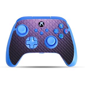 Carbon Fiber Gaming Skin Compatible with PowerA Xbox Series X|S Enhanced Wired Controller - Antique Purple - Premium 3M Vinyl Protective Wrap Decal Cover | Crafted in The USA by MightySkins
