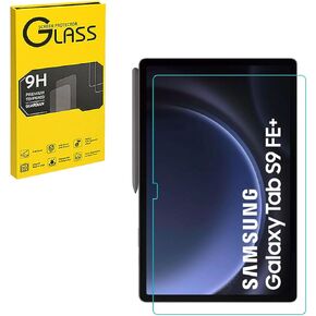 Tempered Glass Screen Protector Designed for Samsung Galaxy Tab S9 FE+ 12.4", High Definition Tempered film, 9H Hardness, Anti-scratch, Touch Sensitive, Drop-protection [1 Pack]