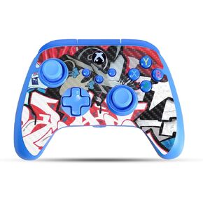Carbon Fiber Gaming Skin Compatible with PowerA Xbox Series X|S Enhanced Wired Controller - Graffiti Mash Up - Premium 3M Vinyl Protective Wrap Decal Cover | Crafted in The USA by MightySkins