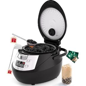 Wantoin Boba Cooker Maker Boba Maker - 6L وعاء بوبا التجاري ، آلة دافئ لؤلؤة لؤلؤة لؤلؤة شاي شاي شاي Tapioca Learls 110V 600W in Kuwait