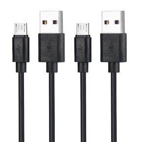 Micro USB Old Android Phone Charger Cord for Samsung Galaxy A15 Galaxy A S7 Tab J7 S2 J3 S10, 3ft, Black