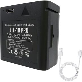 LIT-10 Pro 10500mAh 3.85V بطارية ليثيوم قابلة للشحن متوافقة مع كاميرا Trail Piont Trail Cameral LM2 Link-Micro-Micro-LTE ورابط الخلايا ، للصيد (تضمين كابل النوع C) in Kuwait