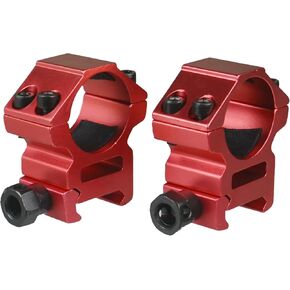 Gotical Tactical Rifle 1 Inch Scope Rings 25.4mm/ 2PCs 1 Scope Rings Low Profile Scope Mounts for 20/21 mm Weaver Picatinny Rails Light Weight No Slip Set of Two