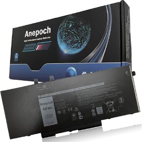 3HWPP Laptop Battery Replacement for Dell Latitude 5401 5411 5501 5511 Precision 3541 3551 Series Notebook 03HWPP 10X1J N2NLL 1VY7F 01VY7F 15.2V 68Wh 4250mAh