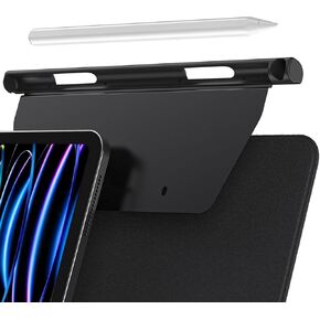 For Apple Pencil Pro/Apple Pencil 2nd Generation Pencil Holder Compatible with Magic Keyboard, Smart Folio, and Other Magnetic Cases, Holder Case Compatible with Apple Pencil 2nd Generation (Black)
