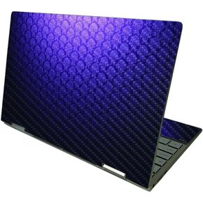 MightySkins Carbon Fiber Skin Compatible with HP Envy x360 13" (2021) - Antique Purple | Protective, Durable, and Unique Vinyl Decal Cover | Easy to Apply | Made in The USA
