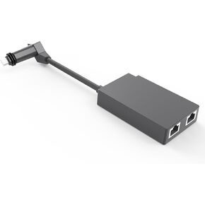Ethernet Adapter for Starlink Gen 2, Starlink to 2 Port RJ45 Gigabit Ethernet Adapter, Compatible with V2 Starlink Rectangular Dish and Mesh WiFi Router (3.3FT/1M)