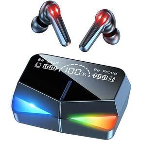 Wireless Bluetooth Earbuds with LED Display, Touch Control