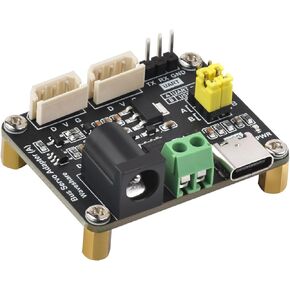 Waveshare ST/SC Serial Bus Servo Driver Board - Supports UART & USB Control, Powers & Controls Up to 253 Servos, 42mm x 33mm