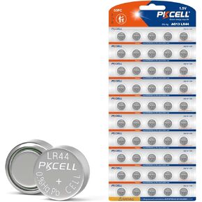 PKCELL LR44 بطاريات 50 حزمة 1.5 فولت القلوية AG13 مشاهدة بطارية 357 303 A76 SR44 BUNTY COON BUTTION