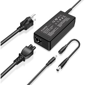 65W 4.5x3.0mm Charger for Dell inspiron 13 15 14 17 3000 5000 7000 2-in-1 Laptop 5559 5558 5555 OptiPlex 3000 3020 3040 Micro Charger with Replaceable Tips 7.4x5.0mm