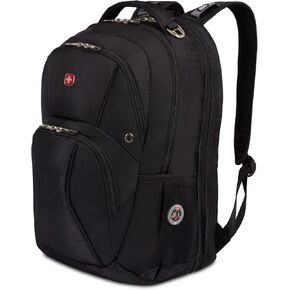 Swiss Gear SA1908 Black TSA Friendly ScanSmart Laptop Backpack - Fits Most 17 Inch Laptops and Tablets