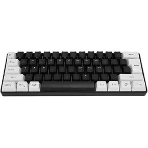 60 ٪ لوحة مفاتيح ألعاب سلكية ، لوحة مفاتيح ألعاب Mini Mini Mini ، إضاءة RGB 61 لوحة مفاتيح مفتاح مضغوطة Ultra ، لوحة مفاتيح مريحة للكمبيوتر المحمول (الأسود)
