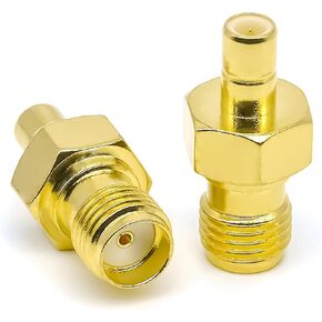 2PCS SMA إلى محول هوائي SMB ، SMA أنثى إلى SMB موصل الذكور ، خسارة منخفضة SMA SMB Coax Cable Cable Adapter لـ DAB Car Aerial Aerial ، Audio ، Trouter ، Video