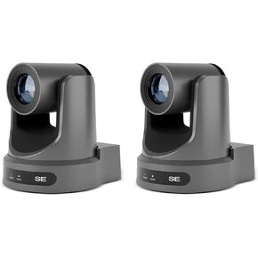 2 x PTZOptics Move SE SDI/HDMI/USB/IP PTZ Camera with 30x Optical Zoom (Gray) (PT30X-SE-GY-G3)