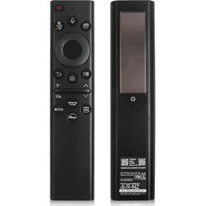 Universal Solar TV Remote BN59-01385A for Samsung Smart TVs with Voice Function, Bluetooth & Long Ranging, Compatible with 2021-2023 Samsung Neo QLED, Frame, Crystal and UHD TVs