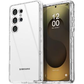 AICase for Samsung Galaxy S25 Ultra Clear Case(6.9"),Heavy Duty Drop Protection Full Body Rugged Shockproof/Dust Proof 3-Layer Military Protective Tough Durable Cover for Galaxy S25 Ultra 2025