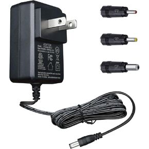 9V 1A AC Adapter with 3 Tips, AC to DC 9V 1000mA Power Supply Adapter Cord for Arduino UNO MEGA, Schwinn Bike, Elliptical Machine, Keyboard, Guitar Pedals, Speaker, CD/DVD Player and More, ETL
