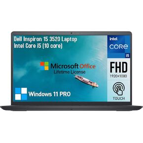 Dell Inspiron 15 3000 Touchscreen Laptop Computer, 15.6" FHD Touch Screen Business Laptop PC, Intel Core i5 Laptop 10-Core, 16GB RAM 1TB SSD+512GB PSSD,Windows 11 Pro Lifetime Office,10-Key Number Pad