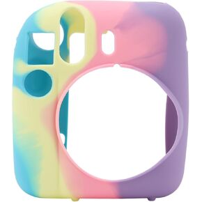 Protective Silicone Case for Instax Mini 12 Camera, Gradient Thin Lightweight Rubber Soft Housing Shell for Instax Mini 12, Your Camera from Bumps, Dust, Slips,