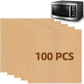Microwave Oven Liners for TOSHIBA EM131A5C-SS Countertop Microwave Ovens, 2pcs Non-stick Oven Mat Microwave Oven Accessories Compatible with TOSHIBA 1.2 Cu.ft Microwave with Sensor