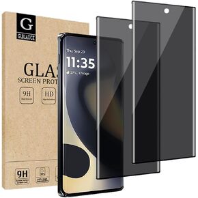 [2-Pack Privacy Screen Protector for Moto Edge 2024, 9H Hardness Anti-Spy 3D Curve Edge Tempered Glass Screen Protectors for Motorola Edge 2024