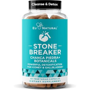 Chanca Piedra Stone Breaker – Natural Dissolver, Kidney Cleanse & Gallbladder Supplement – Detoxify Urinary Tract, Flush Impurities, Clear System – 60 Vegan Soft Capsules