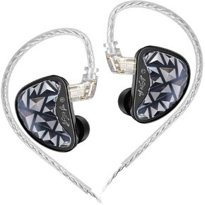 KZ AS24 PRO Monitor Monitor Headphone ، 24BA برامج تشغيل عالية الأداء IEM مع 8 مفاتيح ضبط ، وضوح عزل الضوضاء HIFI في جميع سماعات الصوت الاستريو التردد (القياسية ، NOMIC) in Kuwait