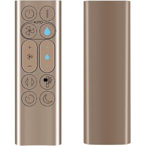 New Replacement Remote Control Compatible for Dyson PH04 PH3A PH01 PH02 PH03 Air Purifier and Tower Fan (Golden)