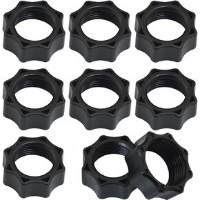 Octagonal Tightening Ring Nut for 17mm Ball-Joint Fixed Adapter LUORNG 9PCS Car Mount Screw-On Head Bracket Holder for Phone Air Outlet Handlebar Kit Camera DVR Camcorder Charger