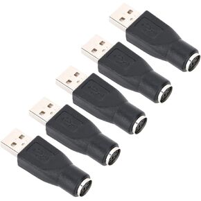 USB Male to PS/2 Female Adapter Converter for Keyboard Mouse with PS/2 Interface
