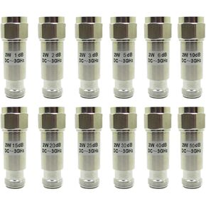 Mini RF N Type Male To Female Coaxial Attenuator 2W 1dB 40dB DC 3 0GHz 50 Ohm(30dB)