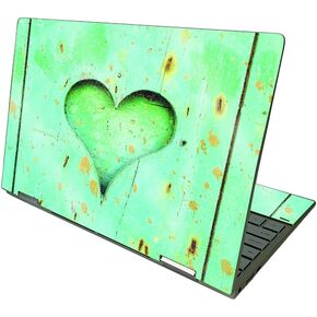 MightySkins Glossy Glitter Skin Compatible with HP Envy x360 13" (2021) - Heartwood | Protective Durable High-Gloss Glitter Finish | Easy to Apply and Change Styles | Made in The USA
