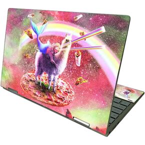 MightySkins Glossy Glitter Skin Compatible with HP Envy x360 13" (2021) - Mermaid Space Voyage | Protective, Durable Textured Glossy Glitter Finish | Easy to Apply | Made in The USA