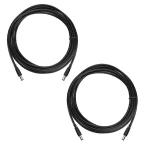 KSK Solar Panel Power Cable for Trail Camera,5.5x2.1mm Male to 5.5x2.1mm Male DC Power Cord for Solar Panel and Trail Camera,Compatible with Spypoint Trail Cameras,79in/2M,2PC