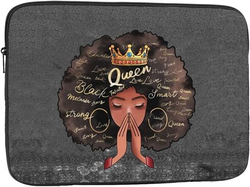 Laptop Sleeve Bag 13 inch for Women Laptop Case Impact Resistant,Sturdy,Anti-Vibration,Lightweight Computer Skin Bag,Notebook Carrying Case Cover Bags African American Black Girl8.jpg in Saudi Arabia