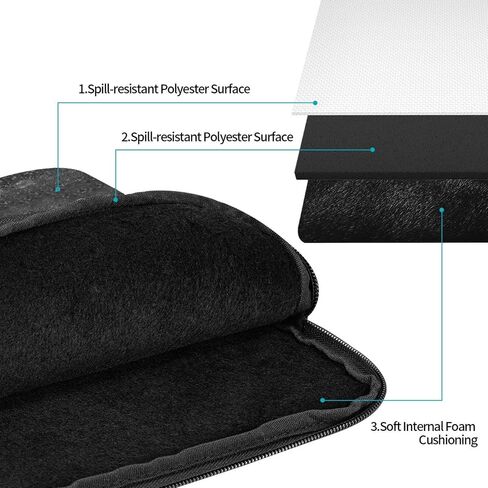Laptop Sleeve Bag 13 inch for Women Laptop Case Impact Resistant,Sturdy,Anti-Vibration,Lightweight Computer Skin Bag,Notebook Carrying Case Cover Bags African American Black Girl8.jpg in Saudi Arabia
