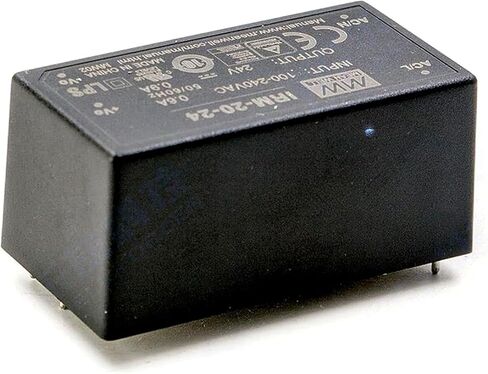 IRM-20-24 24V 0.83A 20W إمدادات الطاقة عالية الكفاءة-المعدات الصناعية ، الأسود ، YS-IRM-20-24 in Saudi Arabia