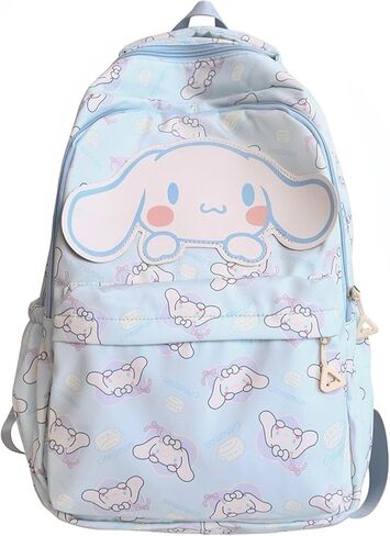 Roffatide Anime All Over Print Casual Backpack Laptop Backpack Travel Hiking Rucksack Blue in Saudi Arabia