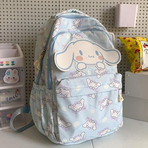 Roffatide Anime All Over Print Casual Backpack Laptop Backpack Travel Hiking Rucksack Blue in Saudi Arabia