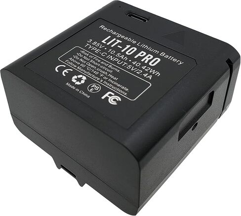 LIT-10 Pro 10500mAh 3.85V بطارية ليثيوم قابلة للشحن متوافقة مع كاميرا Trail Piont Trail Cameral LM2 Link-Micro-Micro-LTE ورابط الخلايا ، للصيد (تضمين كابل النوع C) in Kuwait