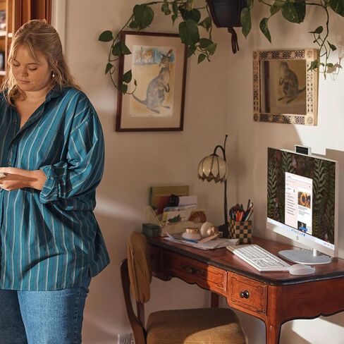 HP All-in-One 27 School & Business All-in-One 27 "Display FHD (Intel I7-1355U ، 64GB DDR4 ، 8TB PCIe SSD ، Intel UHD ، WiFi 6 ، Webcam ، Bluetooth 5.3 ، Win 11 Pro) حقيبة الظهر الممتازة in Kuwait