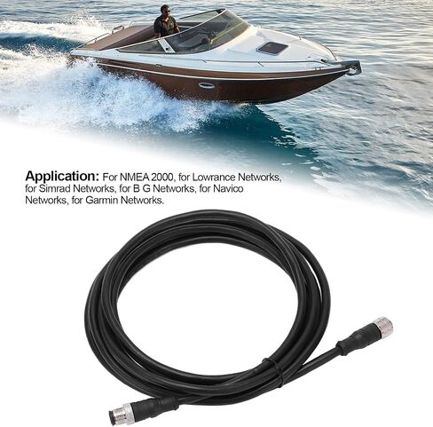 كابل العمود الفقري 3 متر ، لكابل NMEA 2000 N2K العمود الفقري 5 دبوس 3 متر/9.8 قدمًا مقاومًا للماء لشبكات Simrad لشبكات Simrad لـ NMEA 2000 كابل بداية in Saudi Arabia