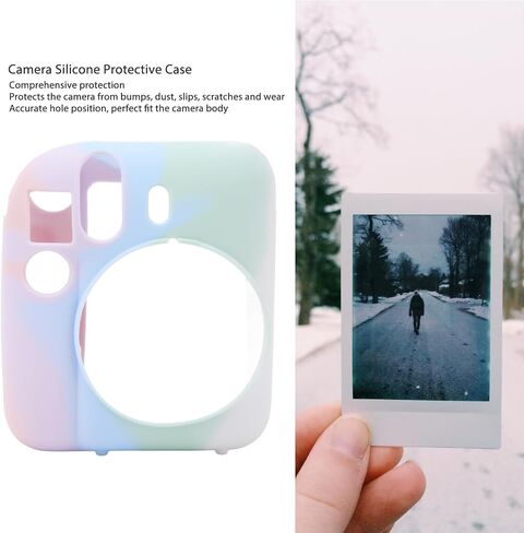علبة السيليكون الواقية لكاميرا Instax Mini 12 ، قشرة الإسكان الناعمة رقيقة رفيعة للوزن الخفيف للوزن ل instax mini 12 ، الكاميرا من المطبات ، الغبار ، الزلات ، in Kuwait