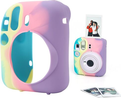 علبة السيليكون الواقية لكاميرا Instax Mini 12 ، قشرة الإسكان الناعمة رقيقة رفيعة للوزن الخفيف للوزن ل instax mini 12 ، الكاميرا من المطبات ، الغبار ، الزلات ، in Kuwait