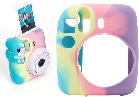 علبة السيليكون الواقية لكاميرا Instax Mini 12 ، قشرة الإسكان الناعمة رقيقة رفيعة للوزن الخفيف للوزن ل instax mini 12 ، الكاميرا من المطبات ، الغبار ، الزلات ، in Kuwait
